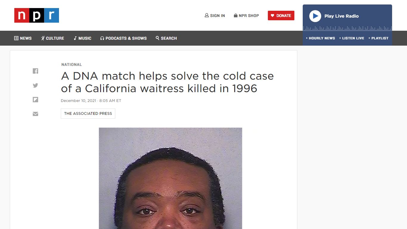 A DNA match helps solve the cold case of a California ...